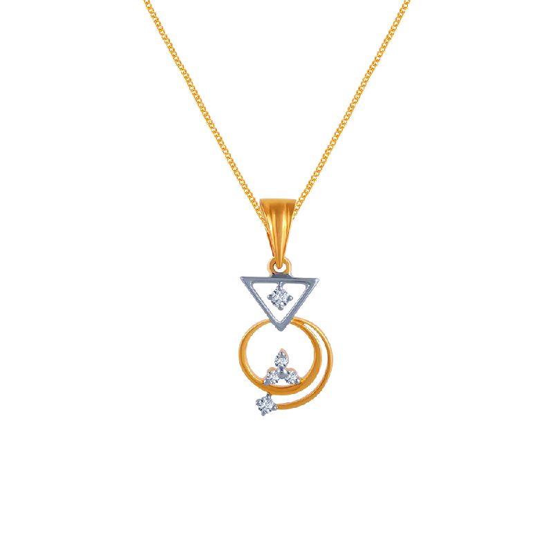 necklaces for couples matching -Symmetric Dangler Diamond Pendant