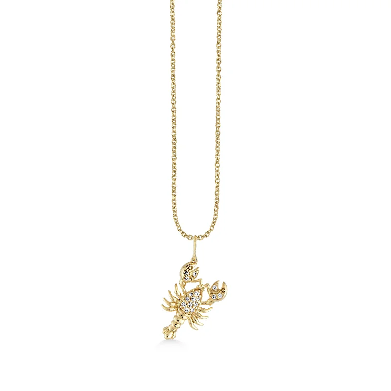 Gold & Diamond Lobster Charm