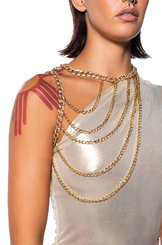 necklaces with red ruby -LUXE CHOKER AND SHOULDER NECKLACE