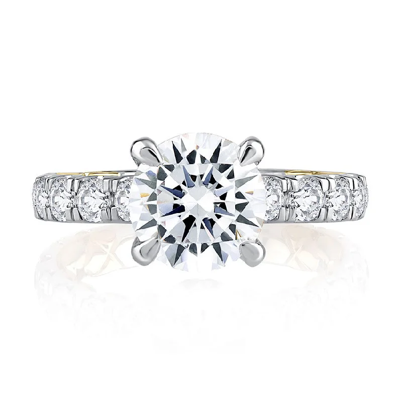 engagement rings simple elegance -Diamond Semi-Mount Ring