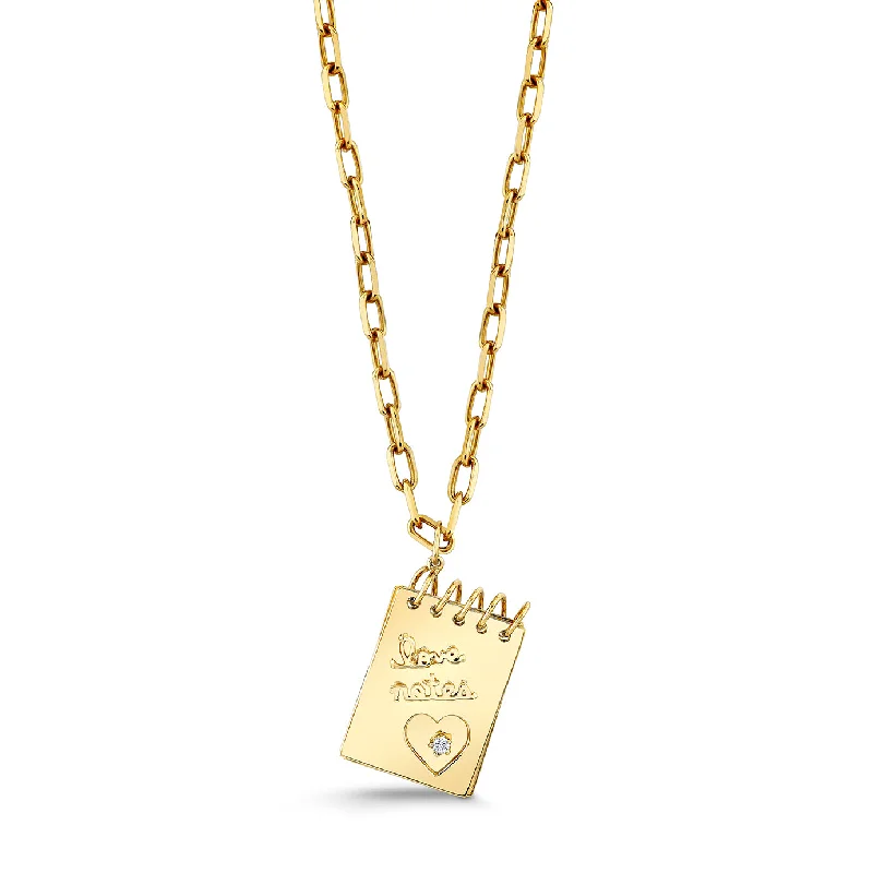 Gold & Diamond Love Notes Charm