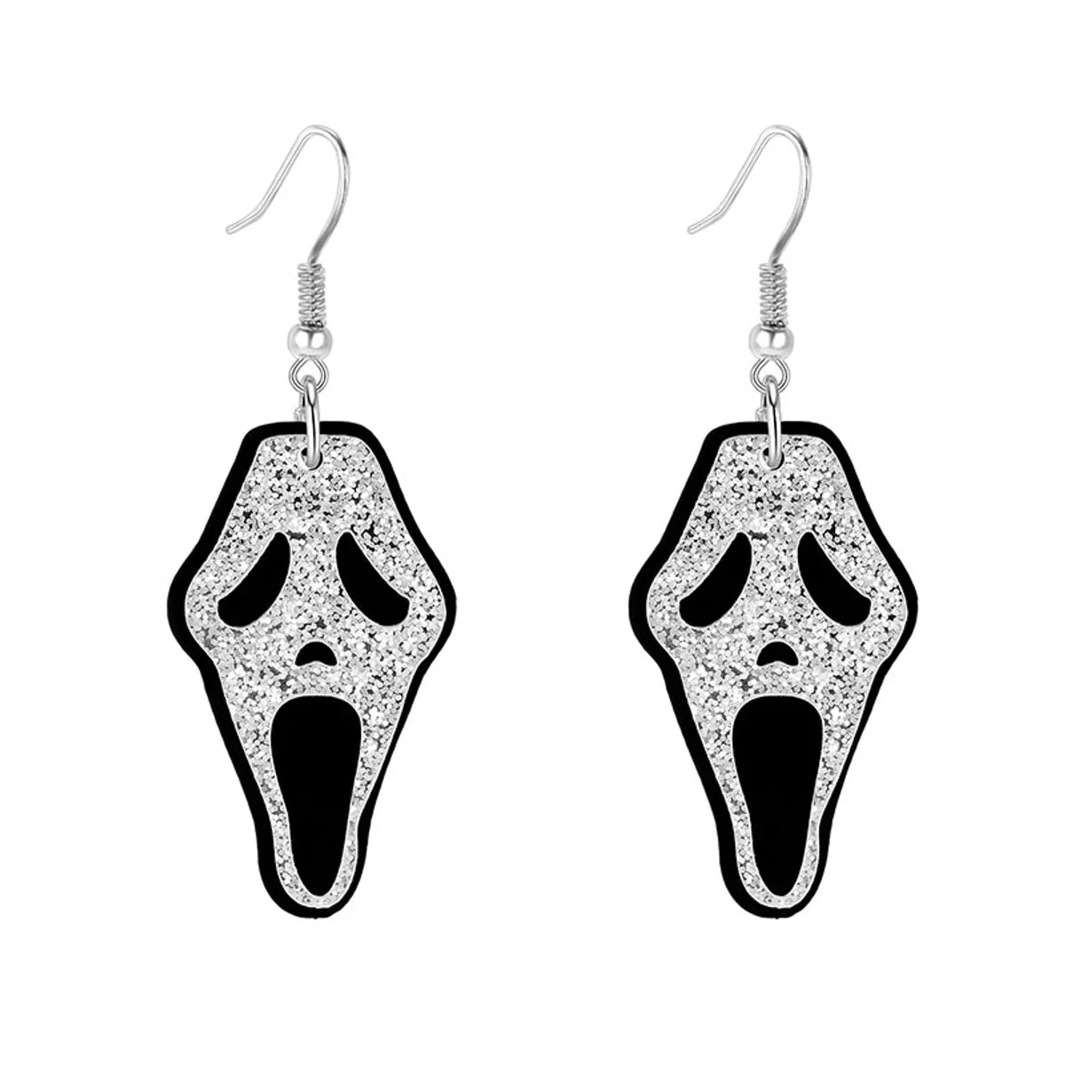 ladies earrings with emerald green -Funny Alien Spider Skull Resin Women'S Drop Earrings 1 Pair