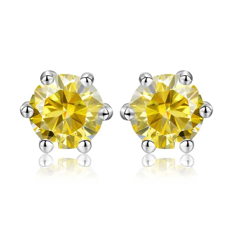 Platinum (Lemon Yellow Moissanite)