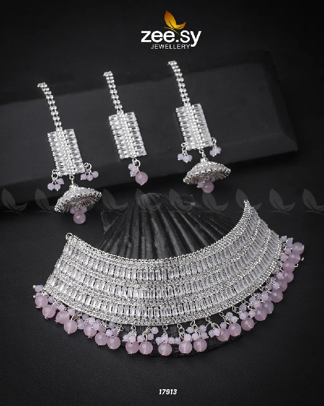 necklaces with pearl drop -Sumayah's Choker Necklace