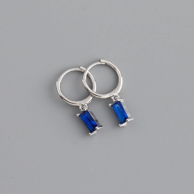 Blue Stone-White Gold Color