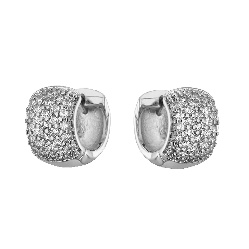 White Gold Small Ring 1 Pair