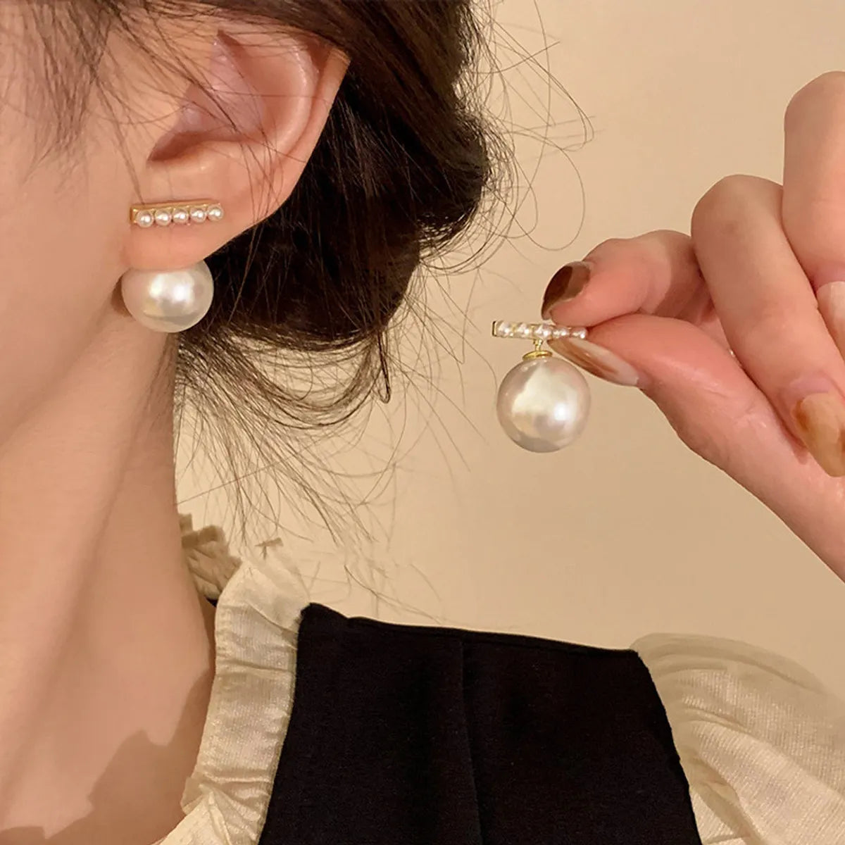 31# Pearl Stud Earrings B7008