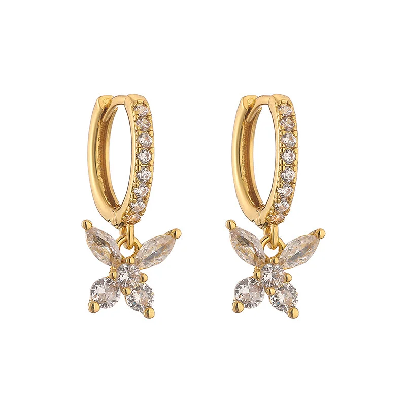 Golden White Diamond 1 Pair