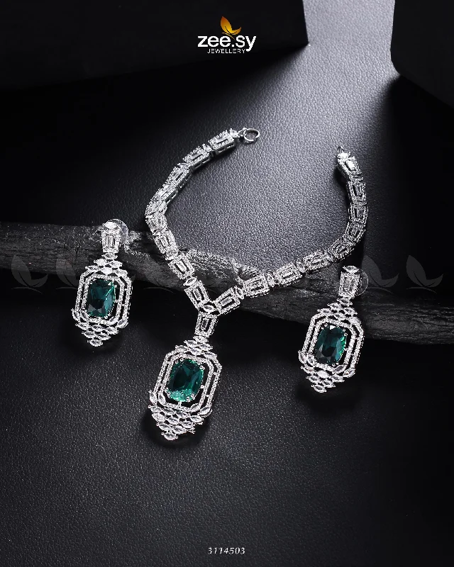 Silver Emerald Green