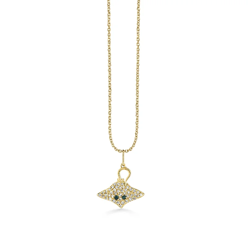 Gold & Diamond Stingray Charm