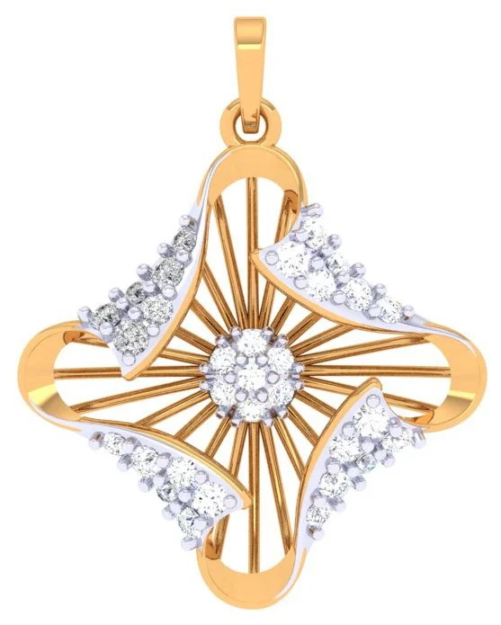 necklaces for women gold elegance -Immaculately Crafted Gold Diamond Pendant