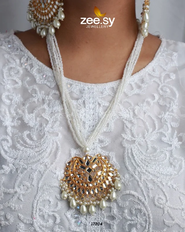 necklaces with white pearls -Sabrina's Necklace