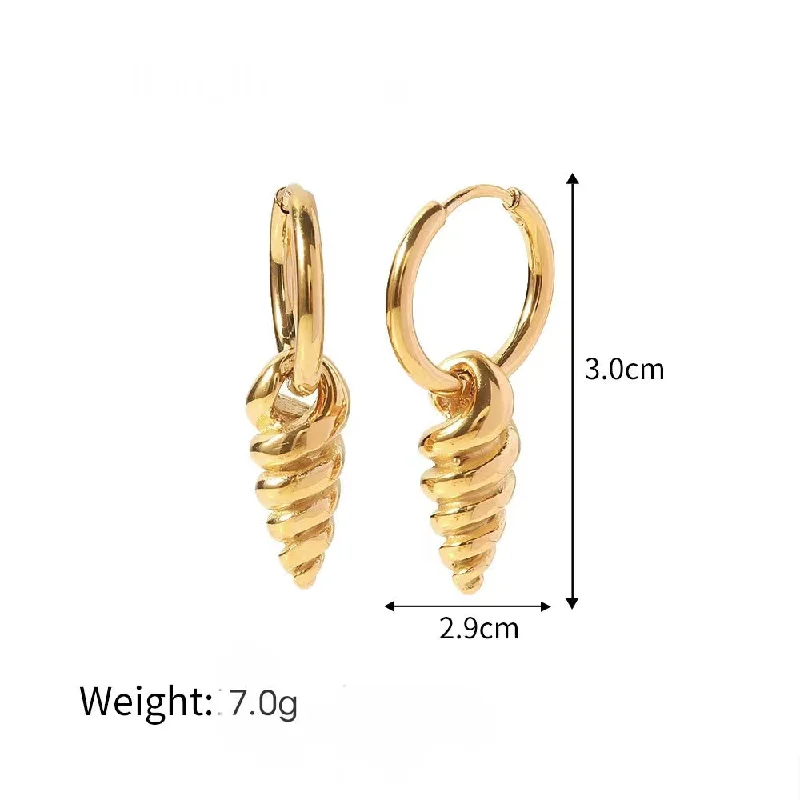 Golden Horn Earrings