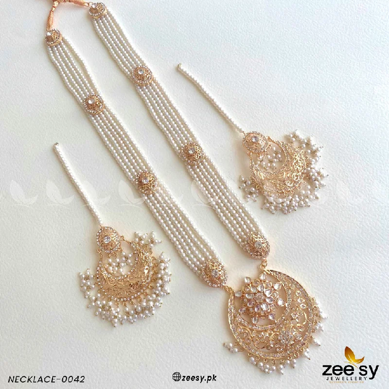 necklaces elegant gold tone -MALA NECKLACE-0042