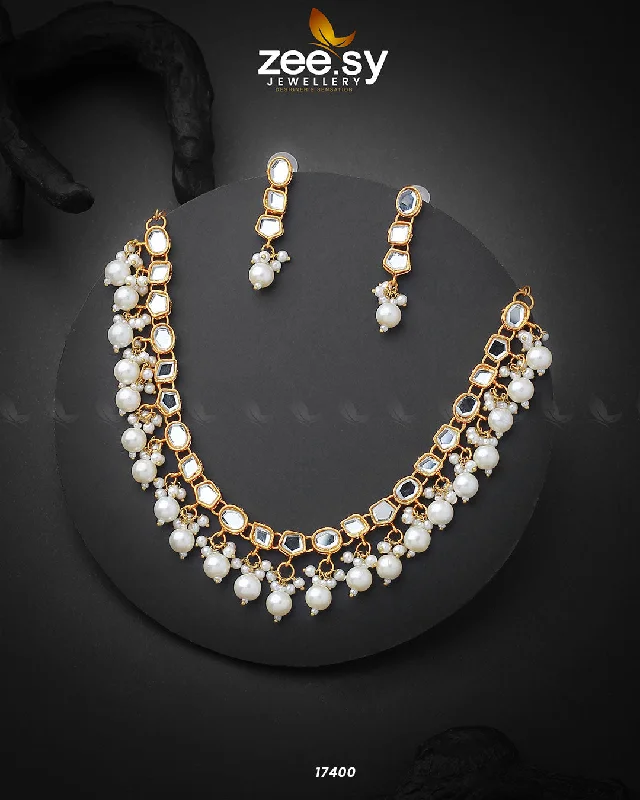 necklaces elegant gold tone -Naqsh Necklace