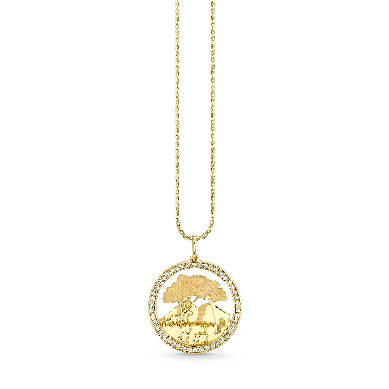 Gold & Diamond Safari Charm