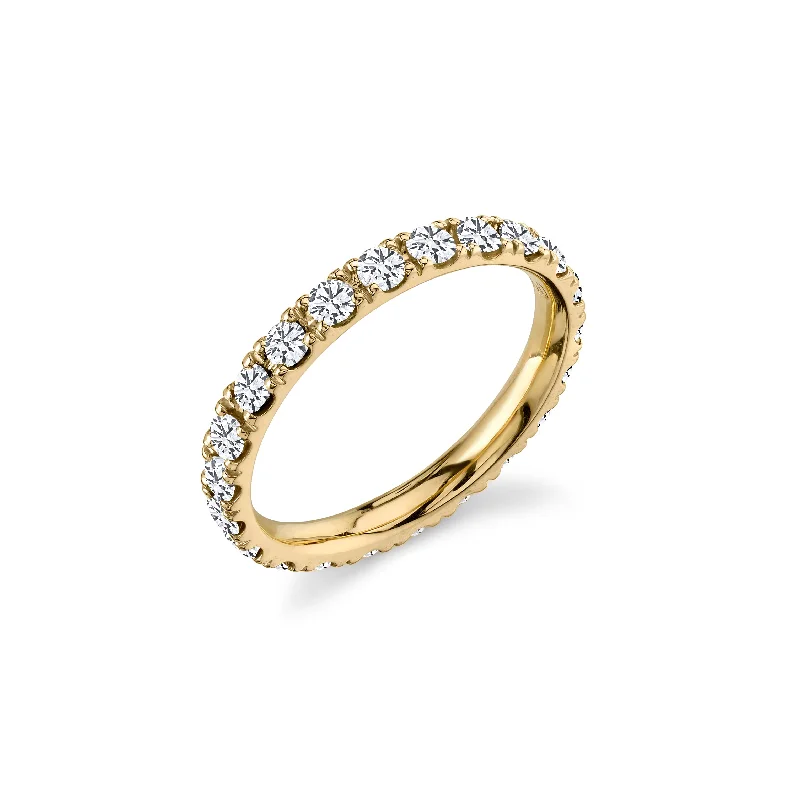 engagement rings yellow gold classic -Gold & Diamond Large Eternity Ring