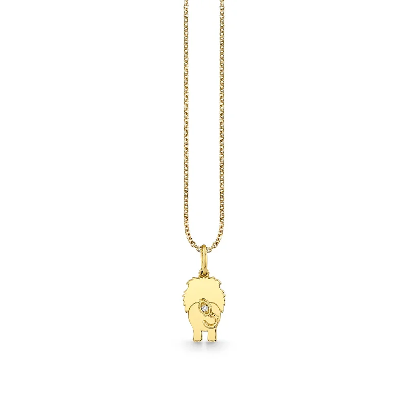 Gold & Diamond Lion Tail Charm