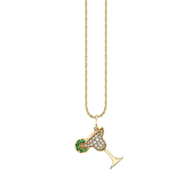 Gold & Diamond Margarita Charm