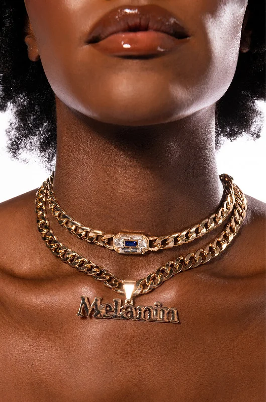 necklaces for gifting ideas -MELANIN BABE NECKLACE SET