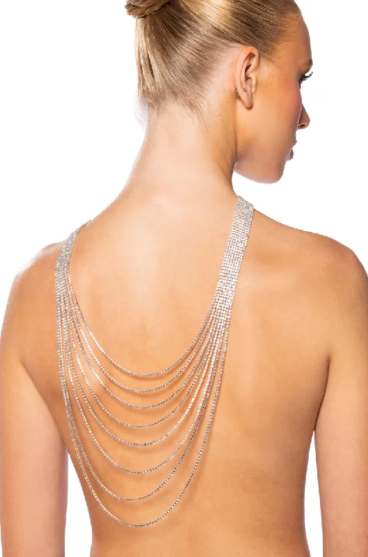 necklaces elegant gold tone -TURN AROUND BACK NECKLACE