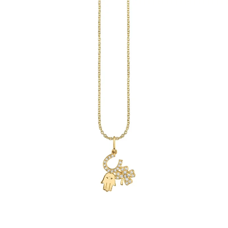 Gold & Diamond Luck and Protection Charm