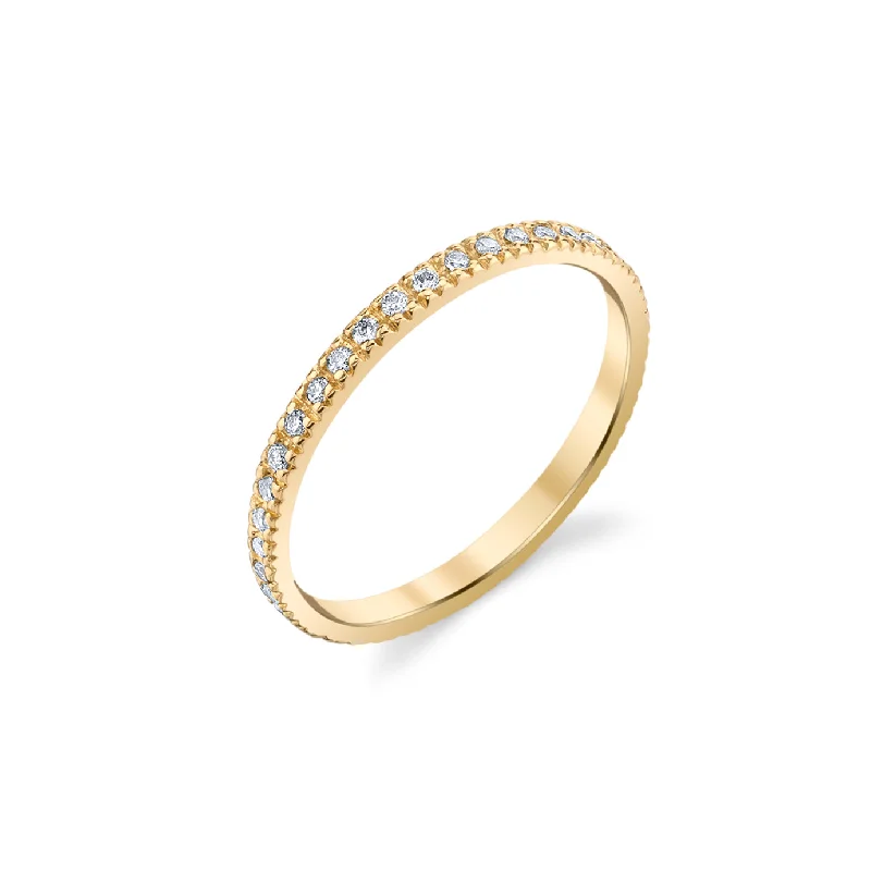 engagement rings white sapphire purity -Gold & Diamond Eternity Ring