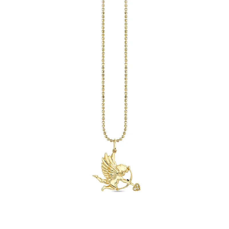 Gold & Diamond Cupid Charm