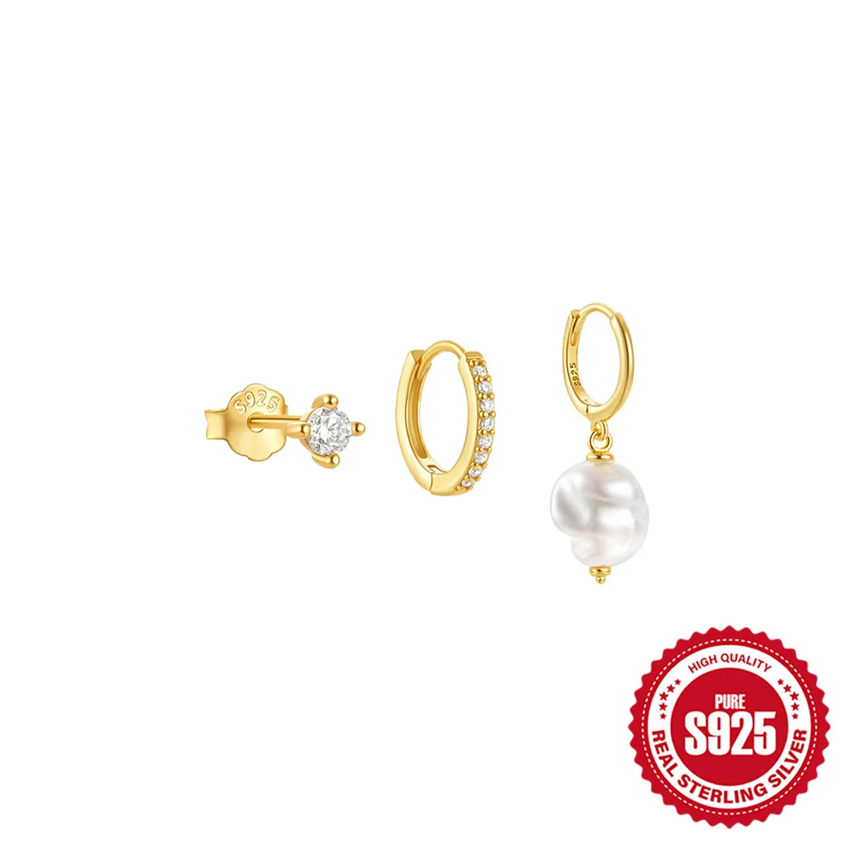 #8 Gold-3 Pieces Per Set