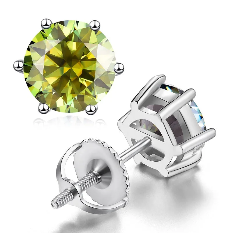 Platinum (Moissanite Olive Lvzuan)