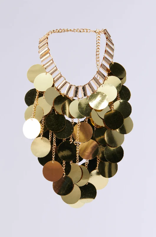 necklaces long chain style -ALL NIGHT LONG SEQUIN NECKLACE