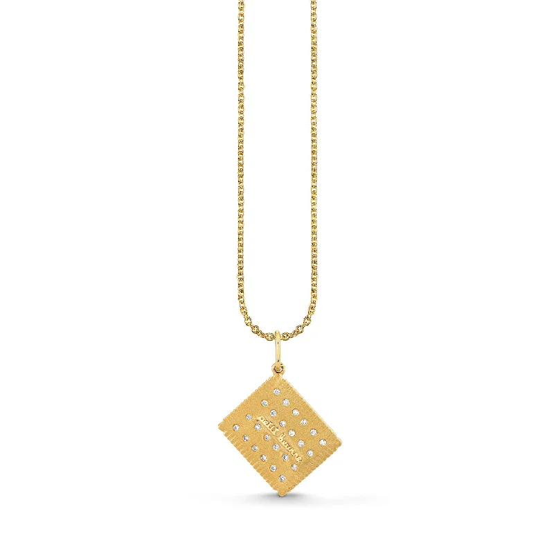 Gold & Diamond Le Petit Beurre Charm