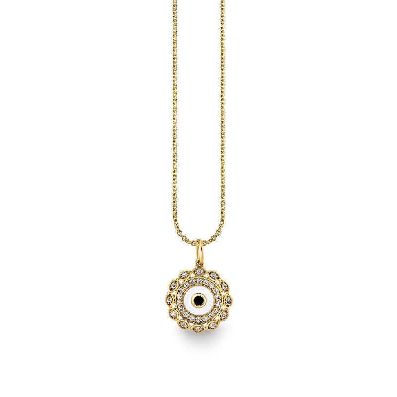 Gold & Diamond Small Marquise Eye Charm