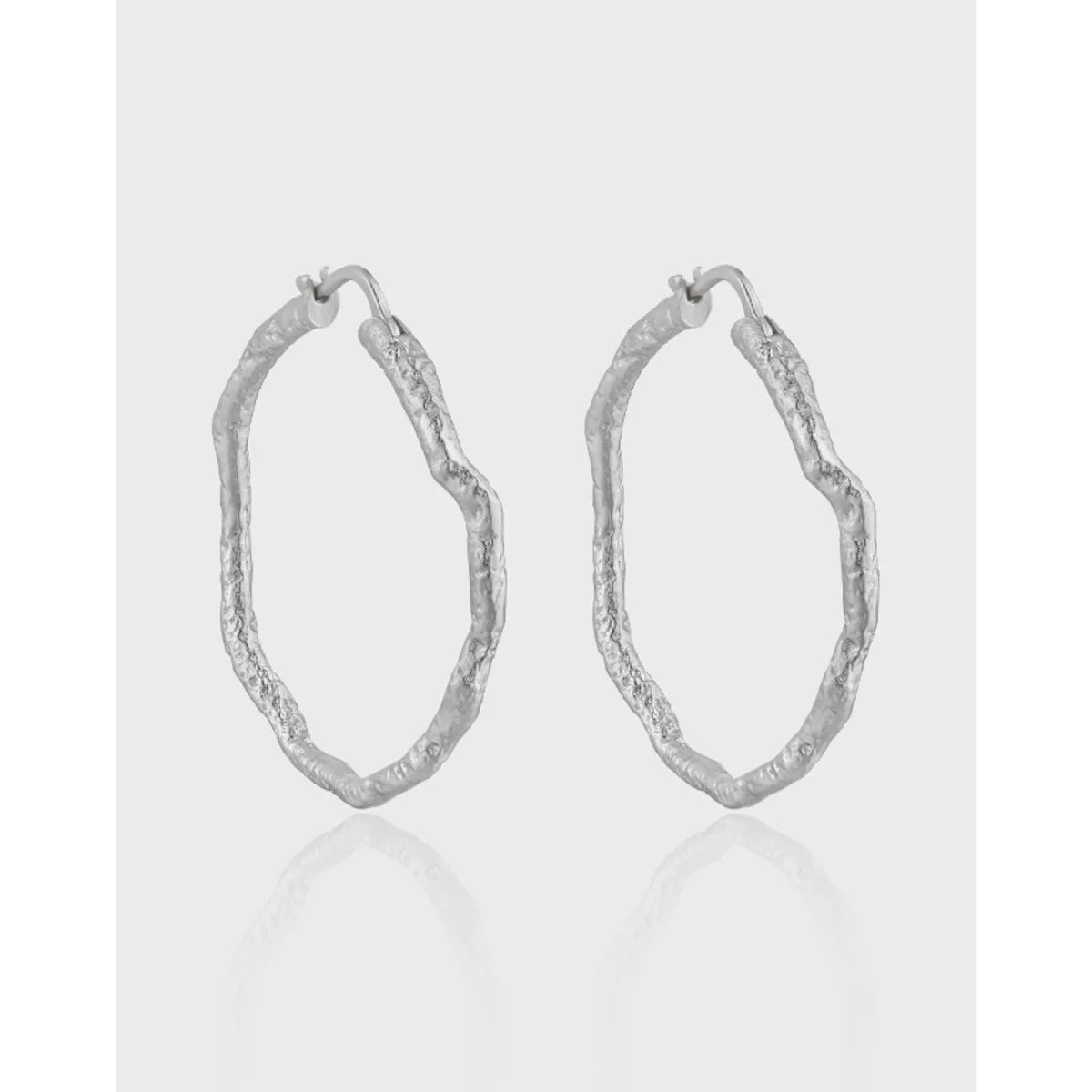 ladies earrings with moonstone shine -1 Pair Simple Style Geometric Plating Sterling Silver 18k Gold Plated Earrings