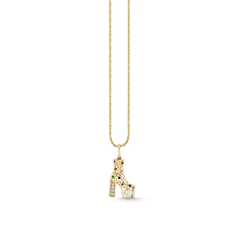 Gold & Diamond Platform Charm