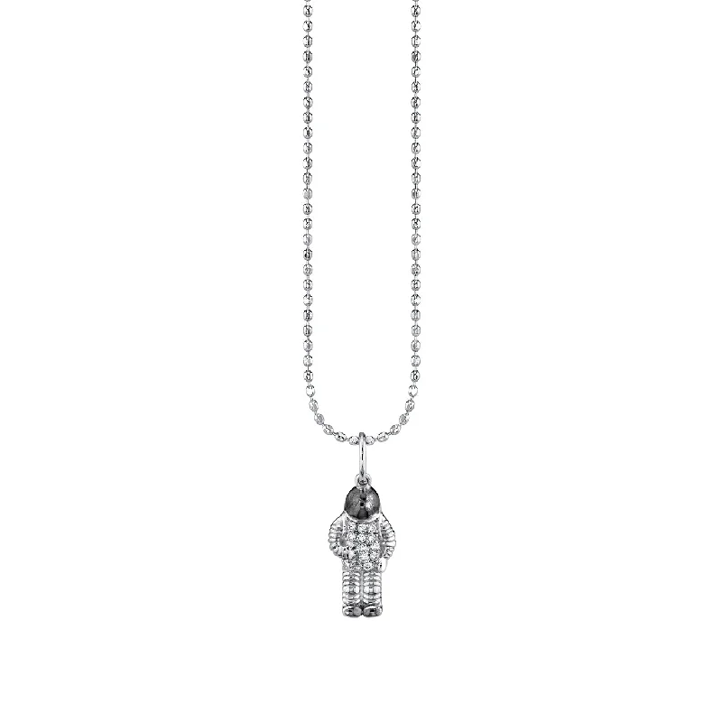 Gold & Diamond Astronaut Charm