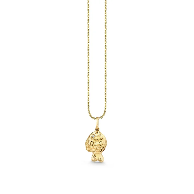 Gold & Diamond Taiyaki Charm