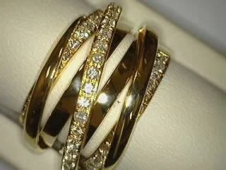 engagement rings two tone metal -Diamond Fashion Rings - Women