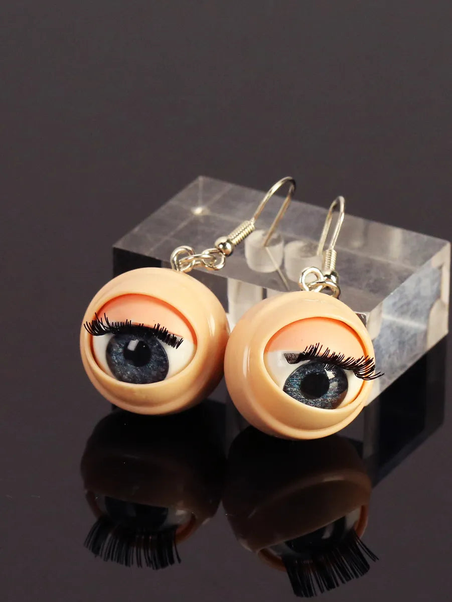 ladies earrings with blue sapphire -1 Pair Hip-Hop Retro Eye Zinc Alloy Drop Earrings