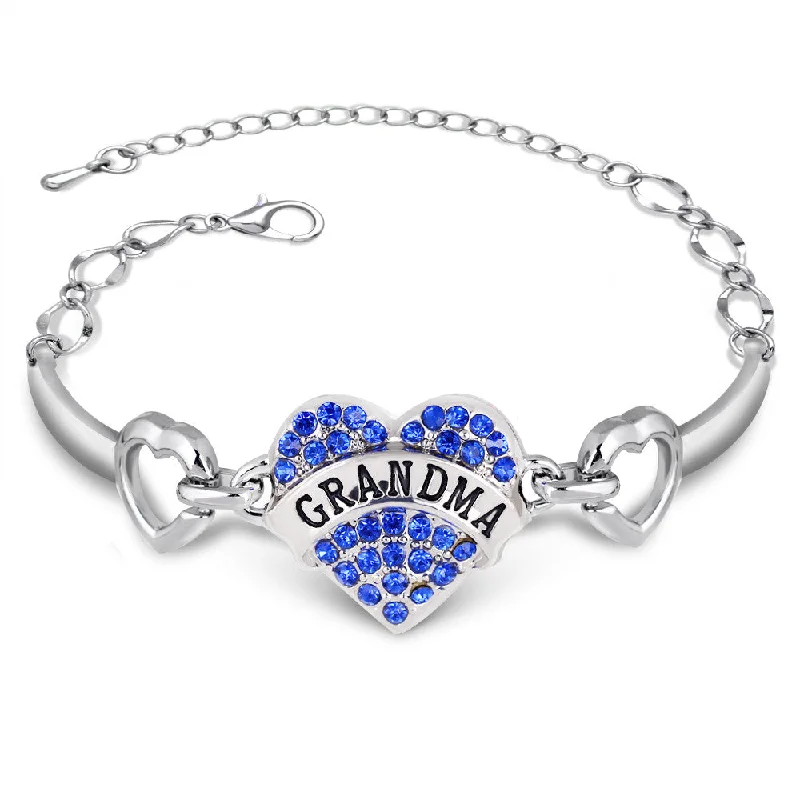 bracelets with geometric shape -Eula Grandma Jewelry, Grandma Bracelet with Grandma Charm