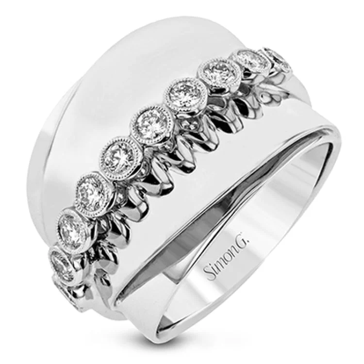 ladies rings for party glamour -LR2878 RIGHT HAND RING