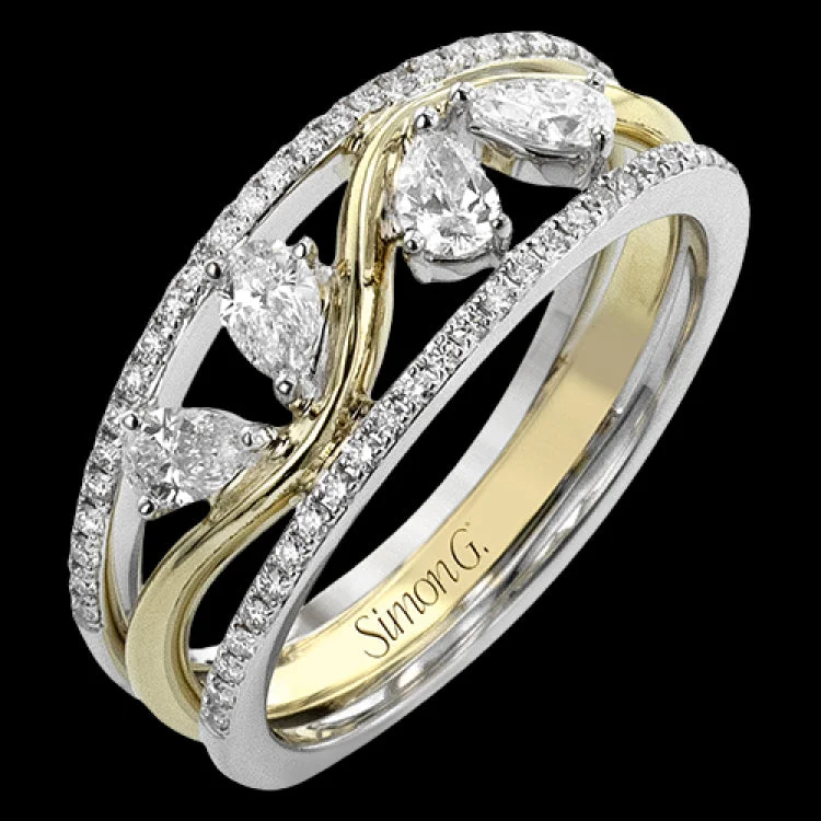 ladies rings dramatic bold style -LR3277 RIGHT HAND RING