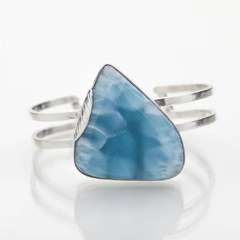 bracelets with topaz blue -Katia Cuff Bracelet