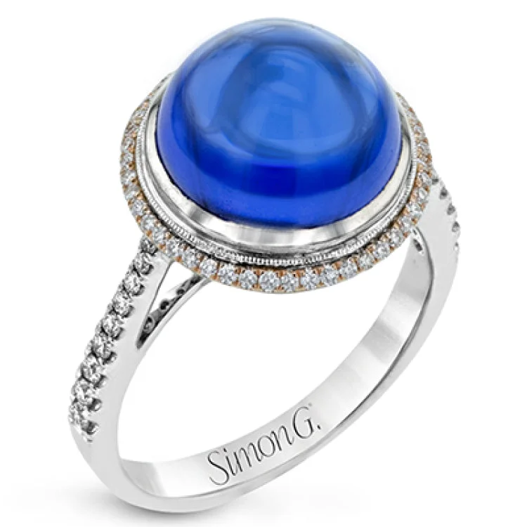 ladies rings with pearl accent -TR757 COLOR RING