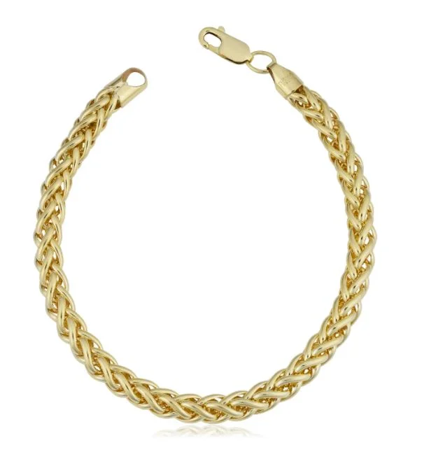 bracelets for special occasions -14k Yellow Gold Filled 6-mm Bold Franco Link Chain Bracelet