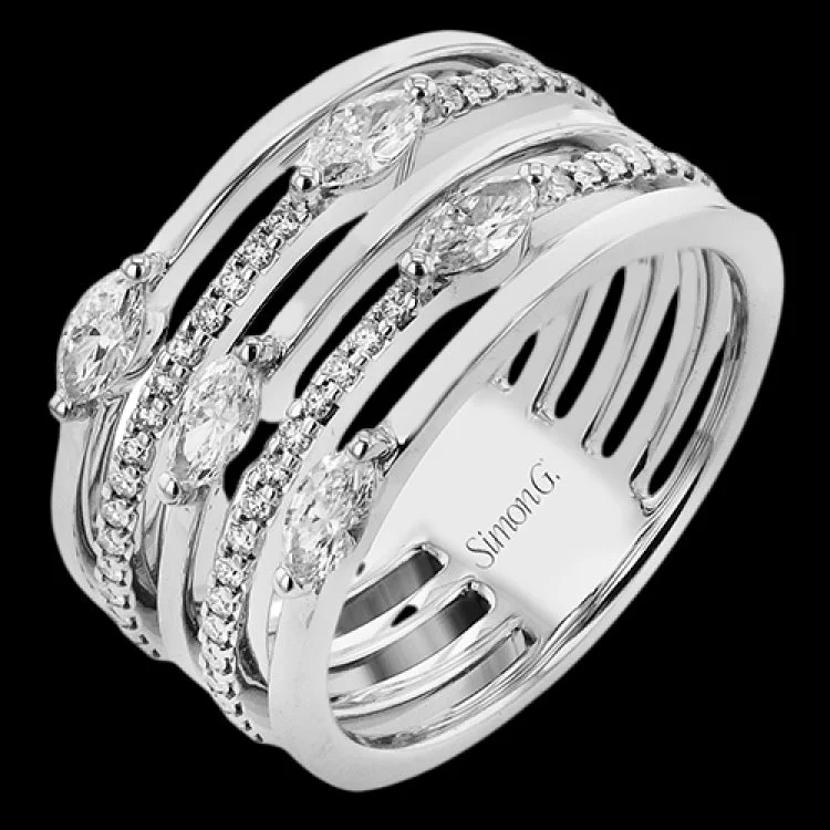 ladies rings with engraving detail -LR3106 RIGHT HAND RING