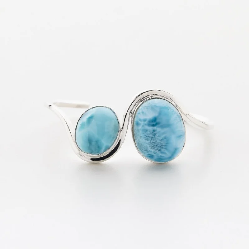 bracelets for office wear -Larimar Cuff Bracelet Markle Twins