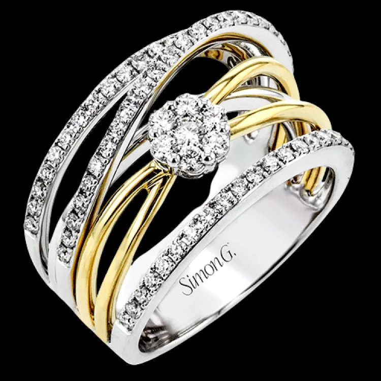 ladies rings with diamond sparkle -LR2740 RIGHT HAND RING