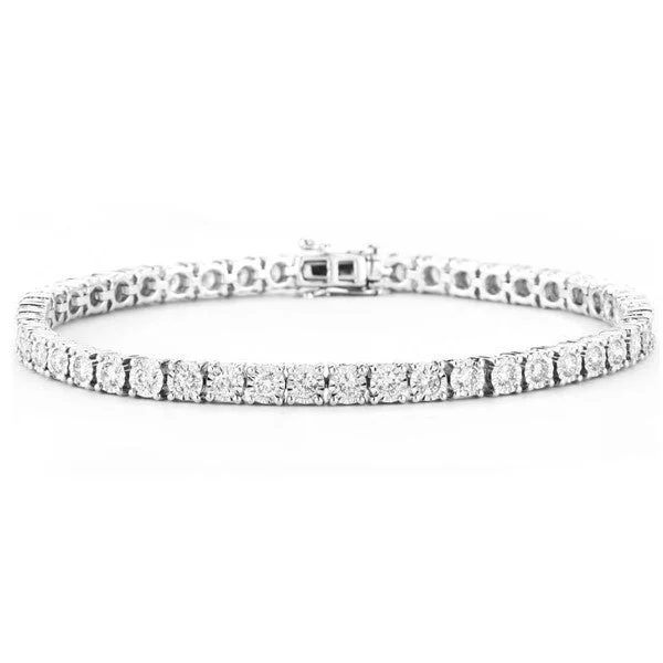 bracelets affordable luxury -Diana M. 8.00 Carat Diamond Tennis Bracelet