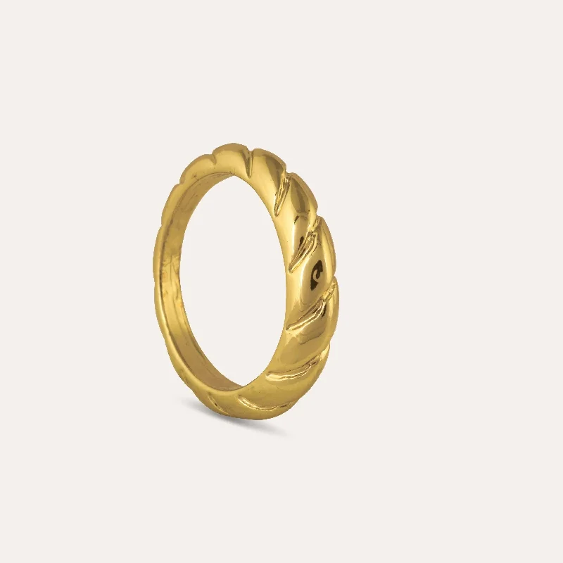 ladies rings elegant gold tone -TFC 24K Honey Pie Gold Plated Ring